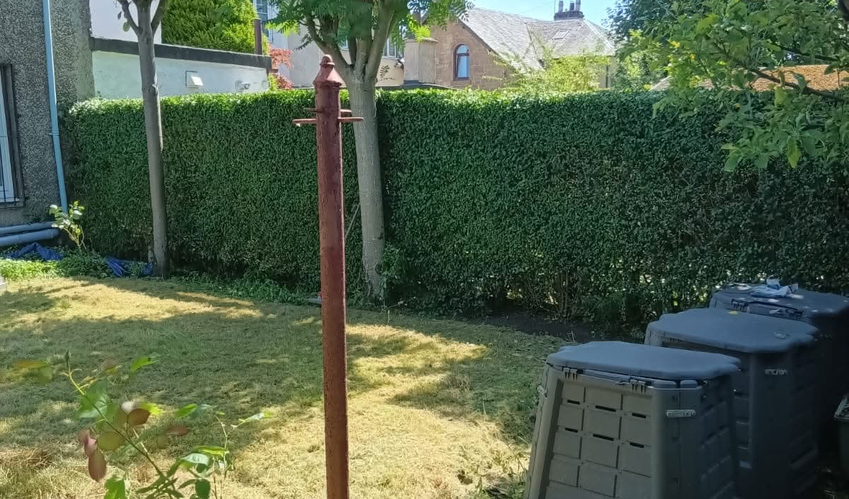 After hedge trimming work